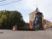 Muurschildering in San Esteban Spanje