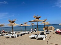Aan het strand nabij Varna Bulgarije
