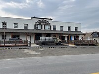 Het "Saloon" anex hotel nderweg in Longview Canada