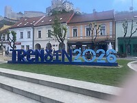 Trencin 2026 met toerist