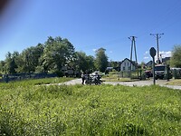 Langs de weg in Dobczyce