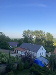 Vanuit onze hotelkamer in Grodziec in Polen
