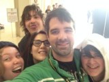 groeps foto in comic con