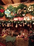 kerst stall bij de bomenkweker