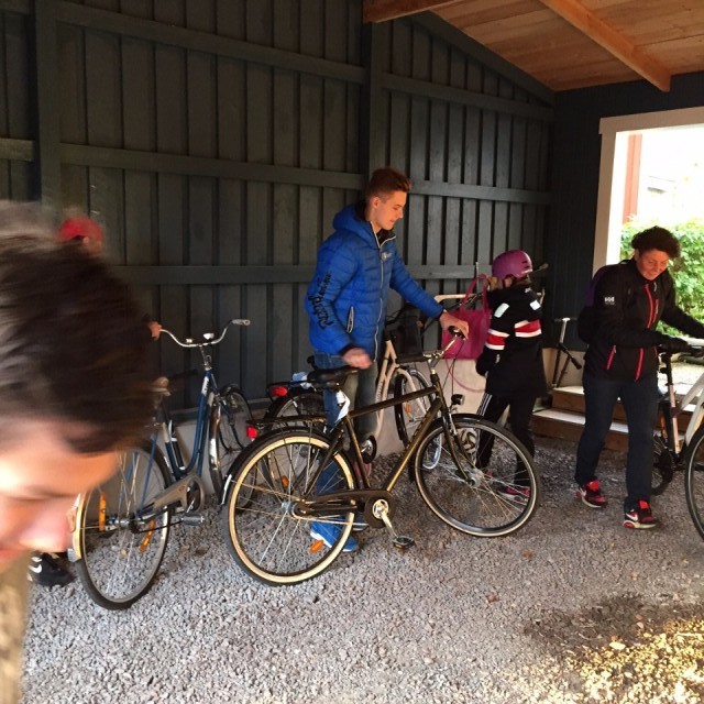 Vertrekken op de fiets