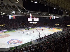 ijshockeywedstrijd in Göteborg