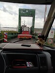 Gluckstadt wachten voor de veerboot