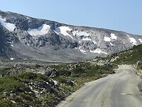 Prachtige route met sneeuw