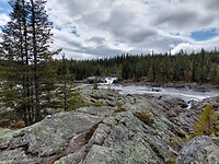 Mooie waterval Litsjöforsen