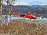Helikopterplatform, vlakbij de camperplaats