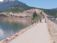 fietspad tussen Silverthorne en Breckenridge