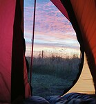 Genieten van uit de tent