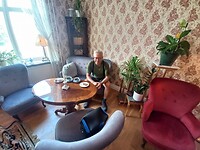 In de salon