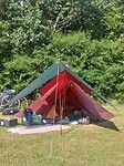 Tent en extra luifel😎😎😎