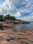 Baai bij camping