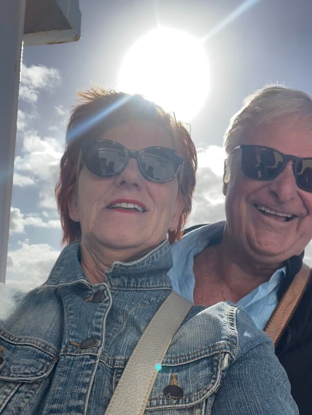 Wind op de veerboot