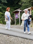 Lekker ontspannen naar beneden wandelen