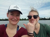 In een longboat
