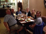 Heerlijk uit eten geweest met het hele gezin van Geoff en Samantha