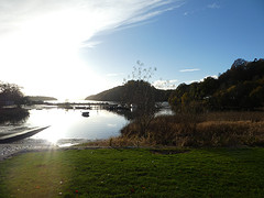 Vol in de zon bij Lake Loch Lomond