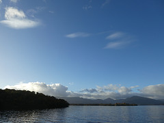 Zicht over Lake Loch Lomond