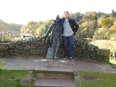 Standbeeld aan Lake Loch Lomond
