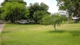 camper in het camping park