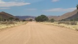 lange rechte gravelweg
