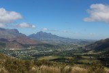 zicht op Franschhoek