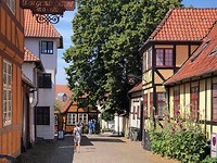 Straatjes met vakwerkhuisjes