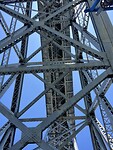 Staalconstructie van de brug over Rivier Douro