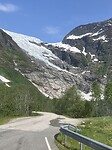 Gletserachtige bergtop