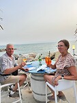 Eten aan het strand