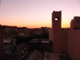 Zonsondergang vanaf de hotelkamer