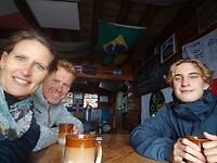Eindpunt bereikt, coca thee & chocolademelk