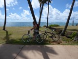 Fietsen langs de kust van Kapaa