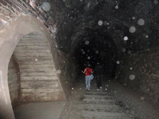 Tunnel met flits