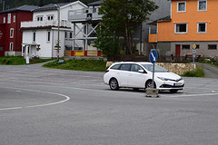 Drukke parking om 08u45