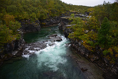 Waterval in Abisko Nationaal Park