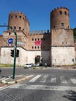 Port van S. Sebastiano, einde Via Appia