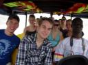 Op de boot naast Marc en JP