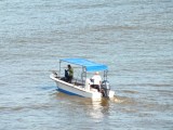 Het soort bootje waarmee we de zee zijn opgegaan.