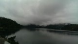 Meer van Bled in de wolken