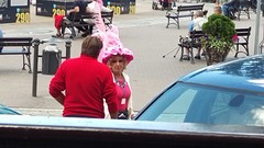 De dame met de grote hoed