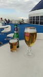 Biertje op de boot.