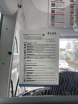 Uitzicht achter de chauffeur
