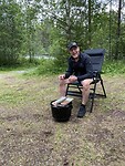 Op de bbq.