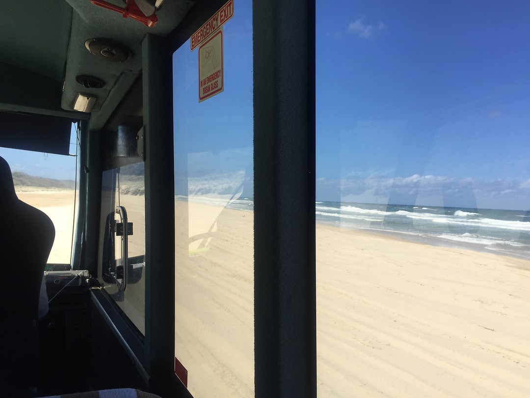 Op de snelweg van Fraser Island