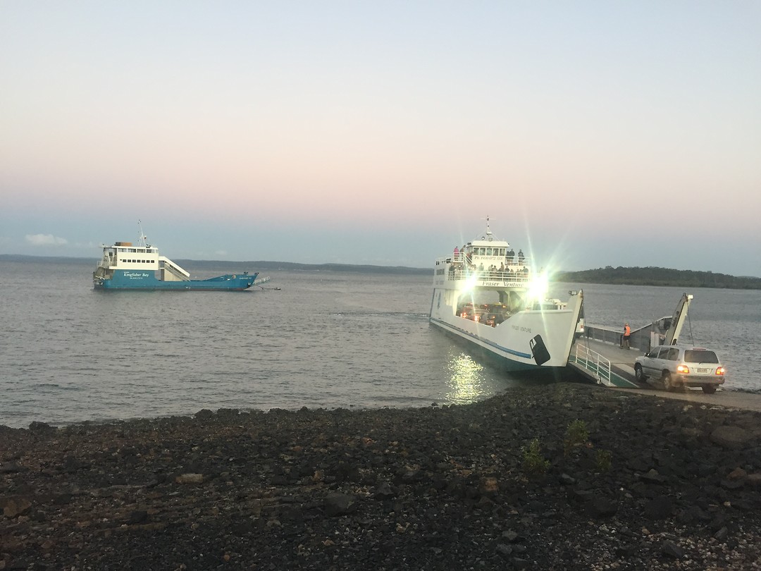 Ferry naar Fraser Island