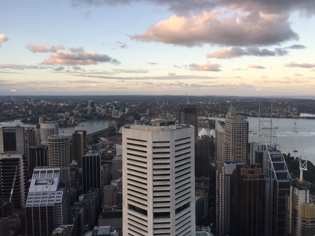 uitzicht vanuit de toren in Sydney